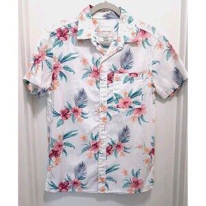 American Eagle Men's Button Down Hawaiin  Resort Shirt Cotton Size S/P Summer
